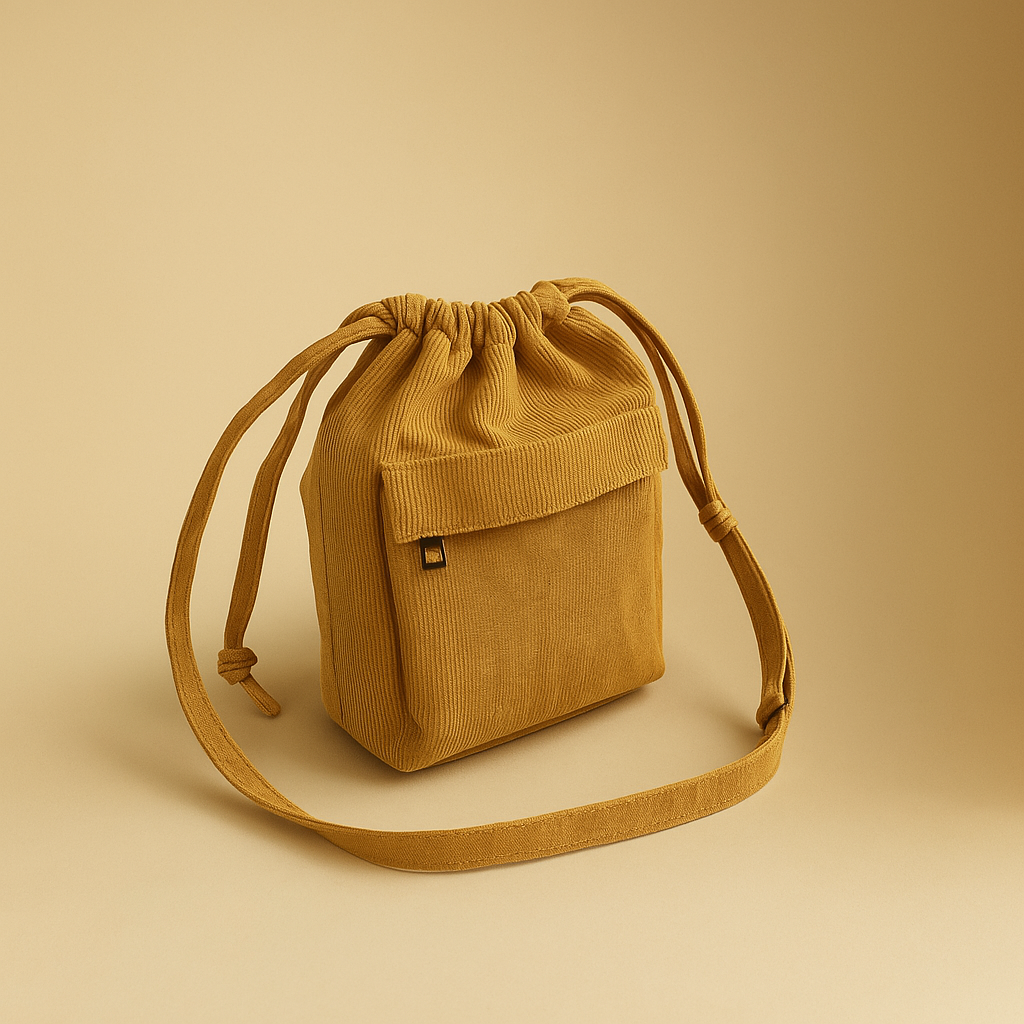 Sac à main bandoulière velours côtelé - Vivélis