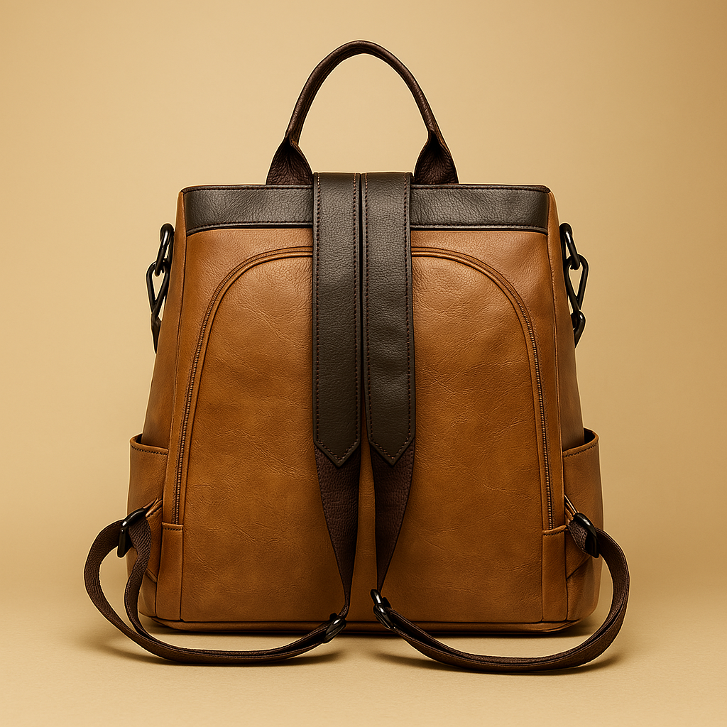 Sac à main à dos confort en cuir - Orélia