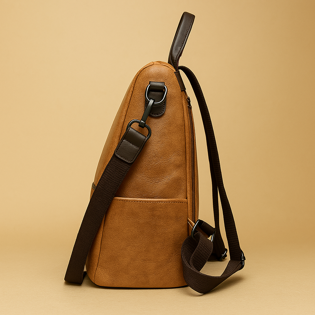Sac à main à dos confort en cuir - Orélia