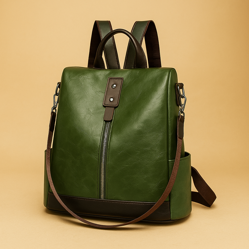 Sac à main à dos confort en cuir - Orélia