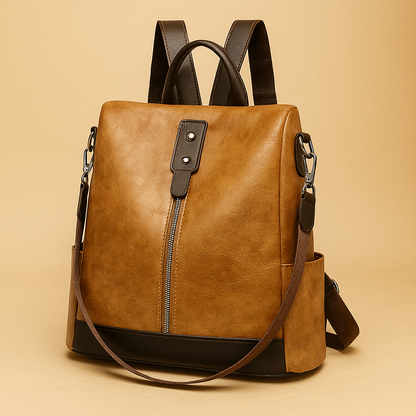 Sac à main à dos confort en cuir - Orélia