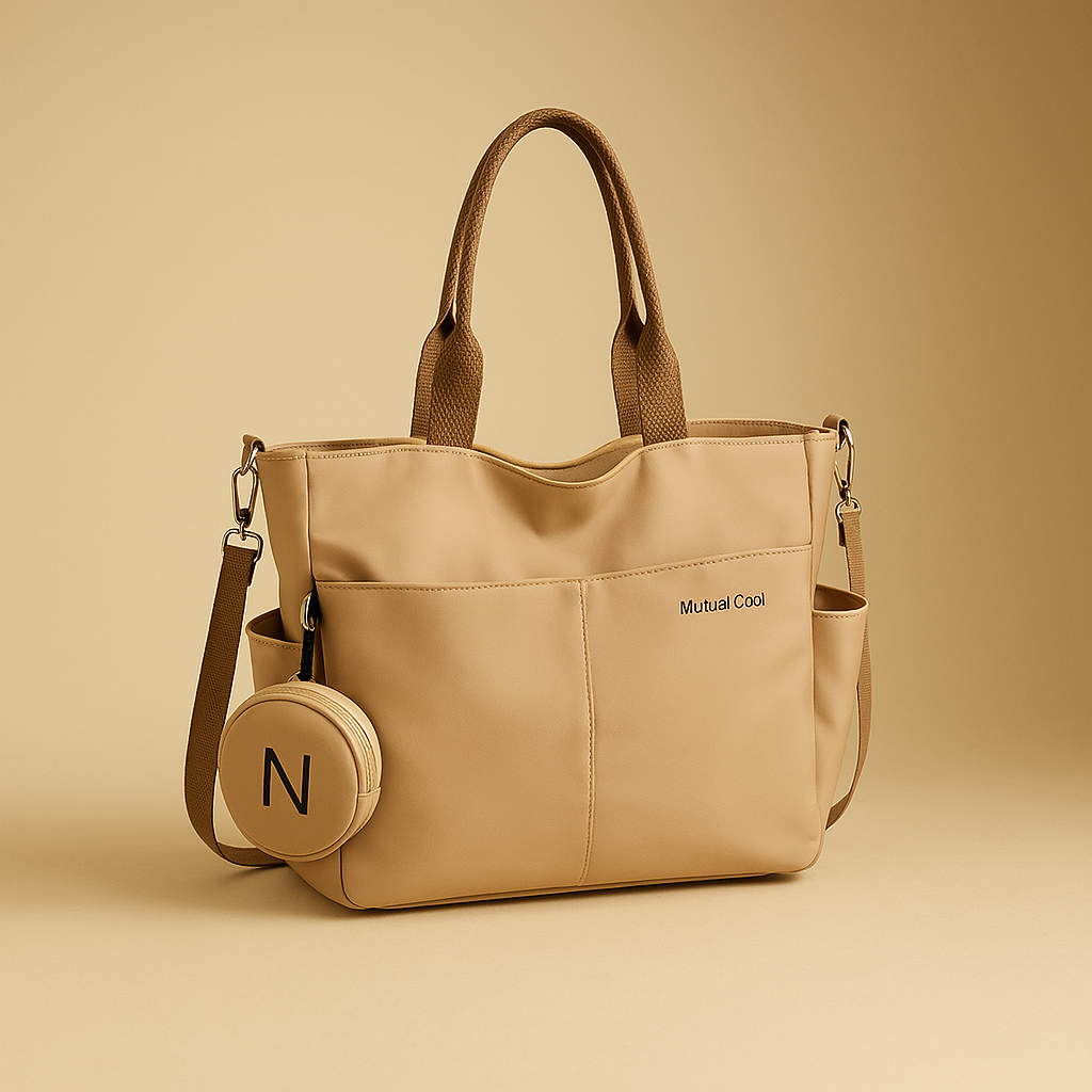 Sac à main fourre tout multi-poches en Nylon  - Délora