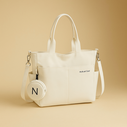 Sac à main fourre tout multi-poches en Nylon  - Délora