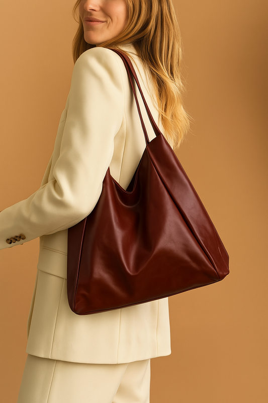 Sac à main cabas en cuir souple - Iselda