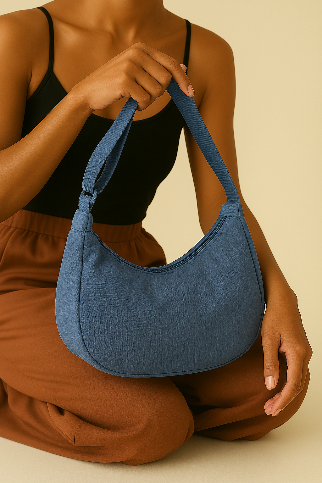 Sac à main bandoulière banane - Noélia