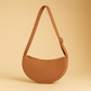 Sac à main bandoulière banane velours - Orélia