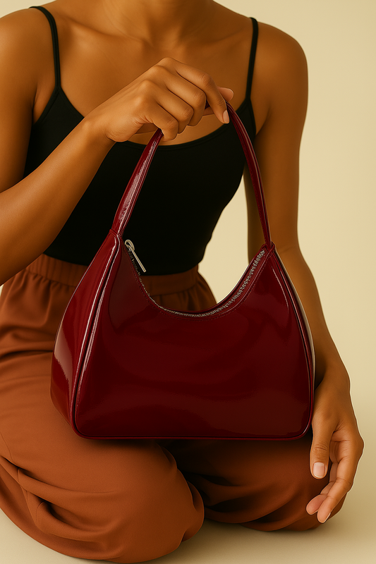Sac à main vernis Cuir PU- Veloria