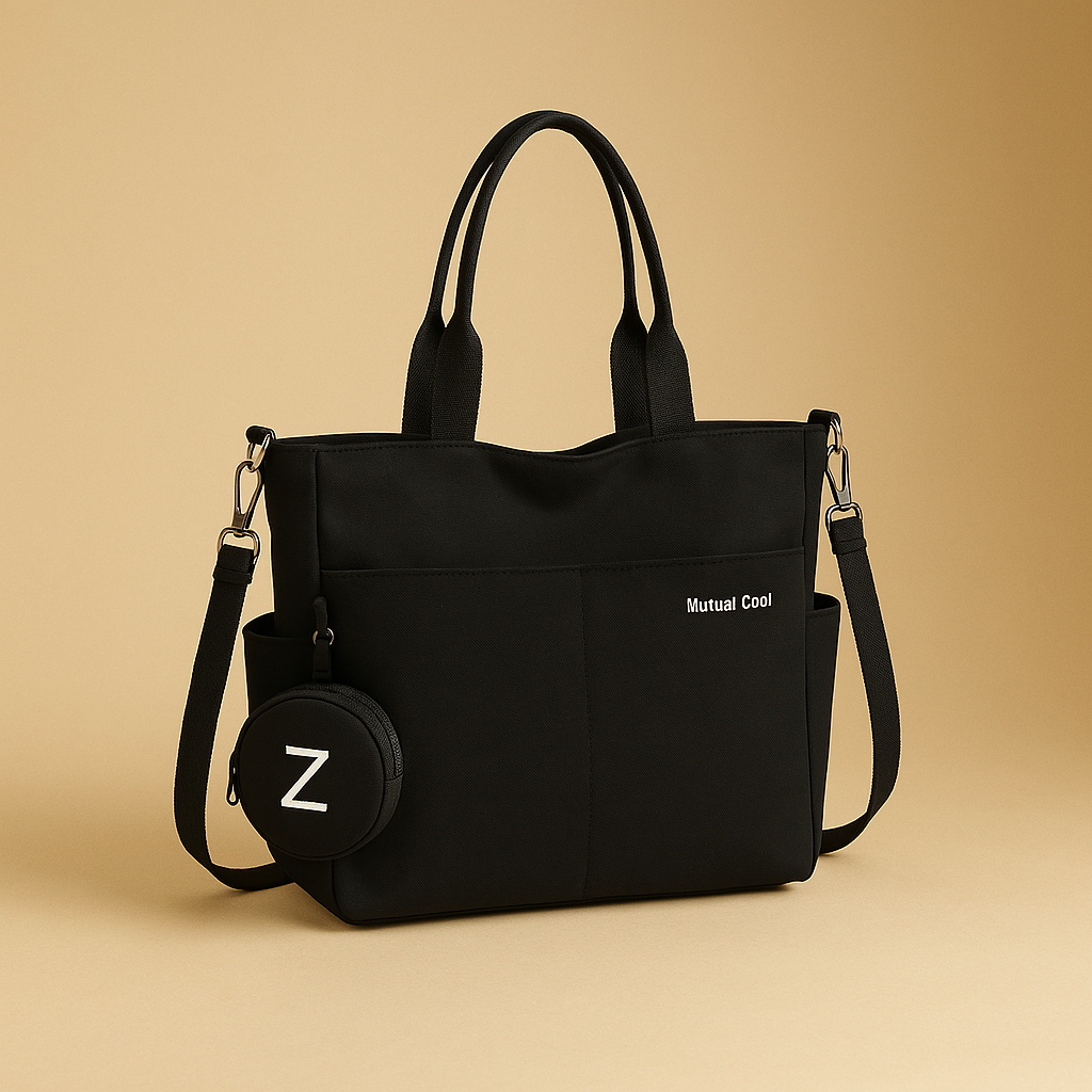 Sac à main fourre tout multi-poches en Nylon  - Délora