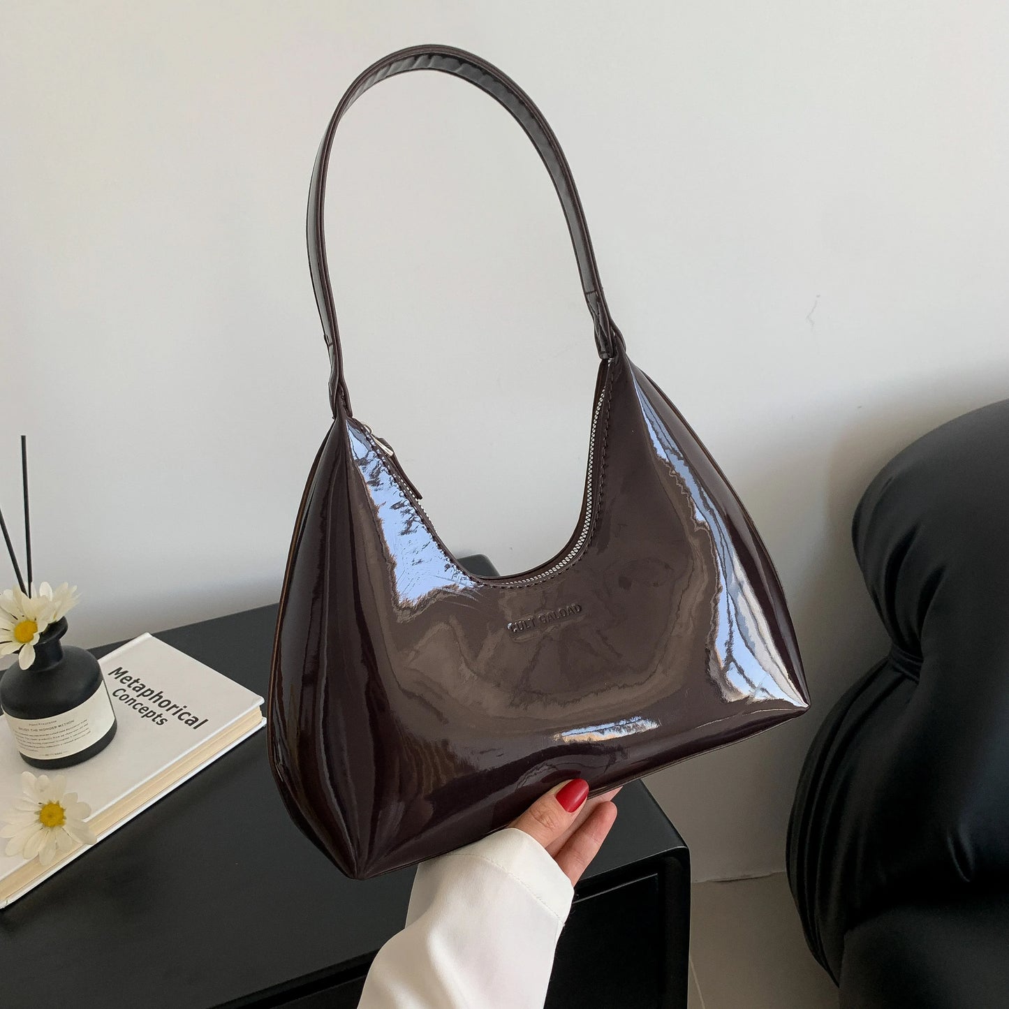 Sac à main vernis Cuir PU- Veloria